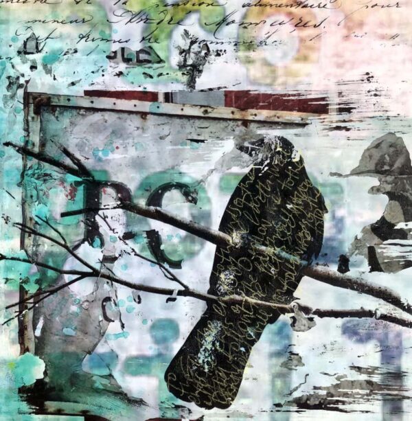 Fly From Heaven scaled Tracy Casagrande Clancy Encaustic Mixed Media