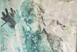And the earth swung 1 scaled Tracy Casagrande Clancy Encaustic Mixed Media