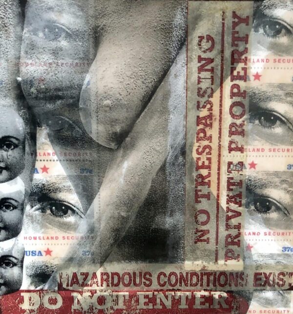 Proceed With Caution scaled Tracy Casagrande Clancy Encaustic Mixed Media