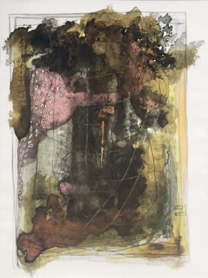 Map of the Intangible 1 Tracy Casagrande Clancy Encaustic Mixed Media
